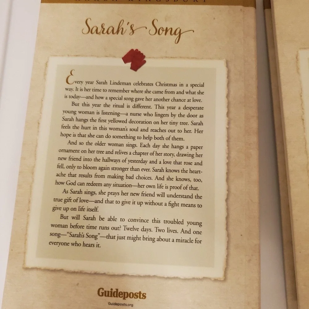 Karen Kingsbury Red Gloves Stories 3 Books Sarahs Song Hannahs Hope Gideons Gift